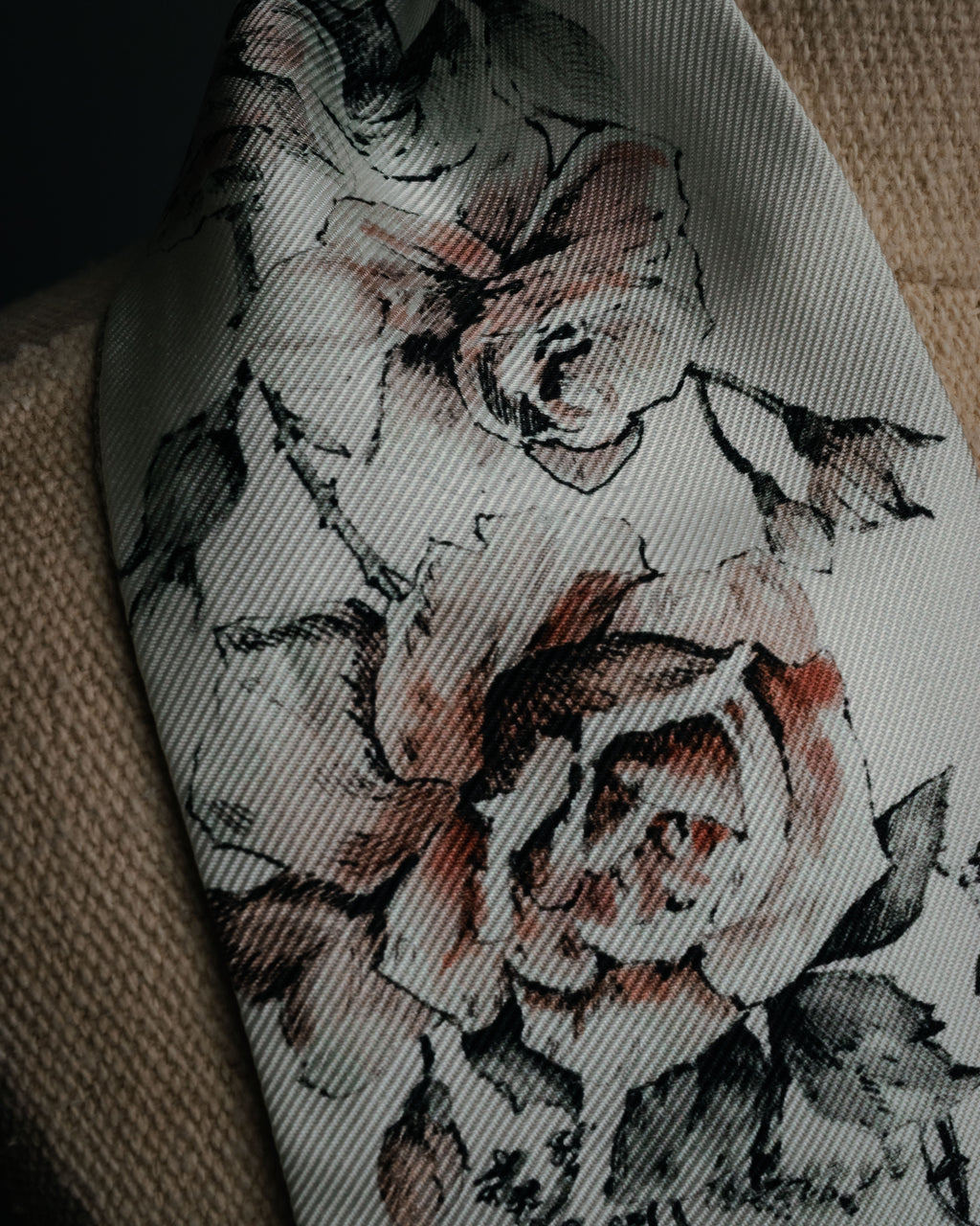 “Christian Dior“ 2018’s-2023’s Rose print silk mitzah scarf