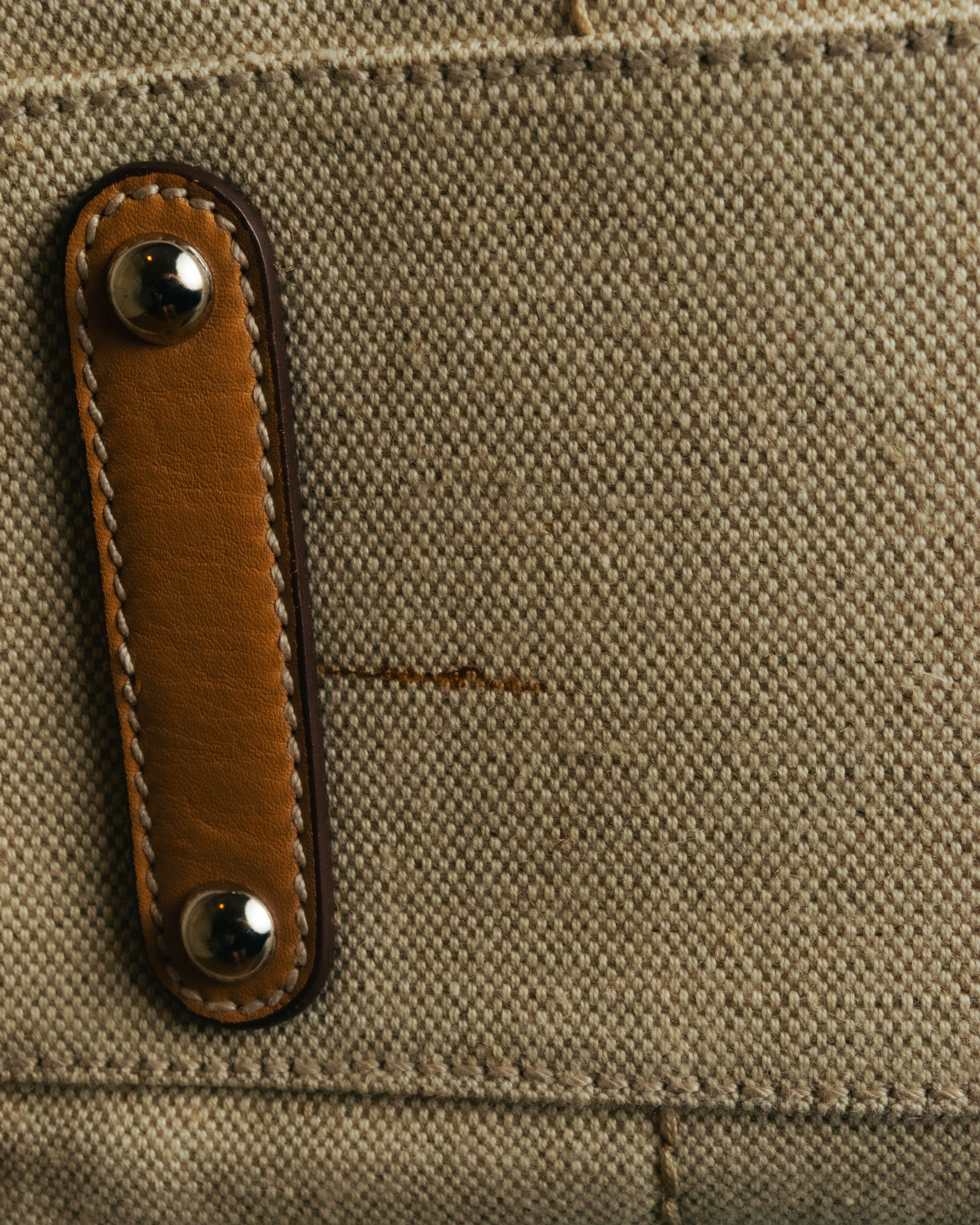 “Salvatore Ferragamo” 00’s-10’s Canvas leather gancini detail 2way handbag
