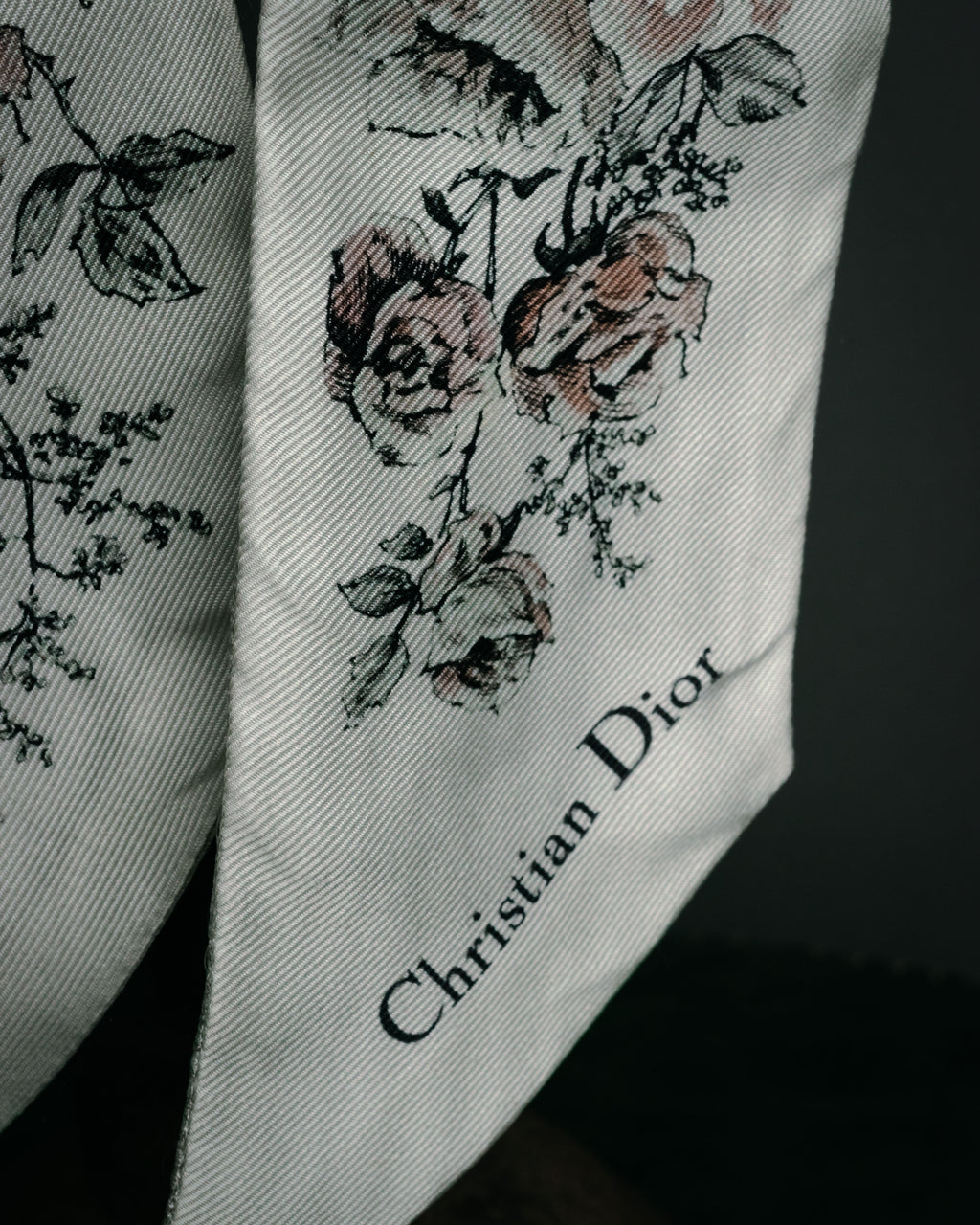 “Christian Dior“ 2018’s-2023’s Rose print silk mitzah scarf