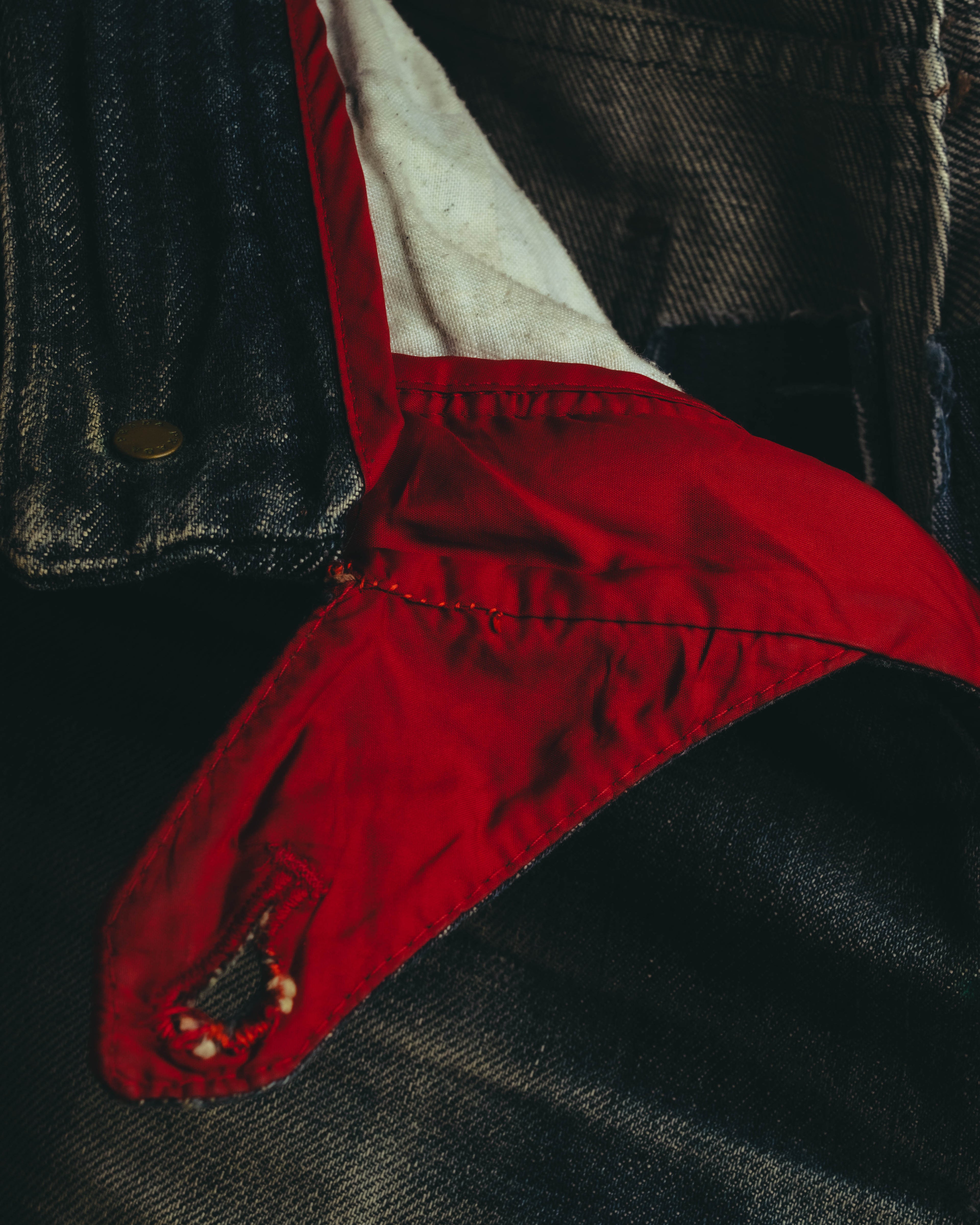 "PRADA Sports" 00's Faded wide straight denim jeans