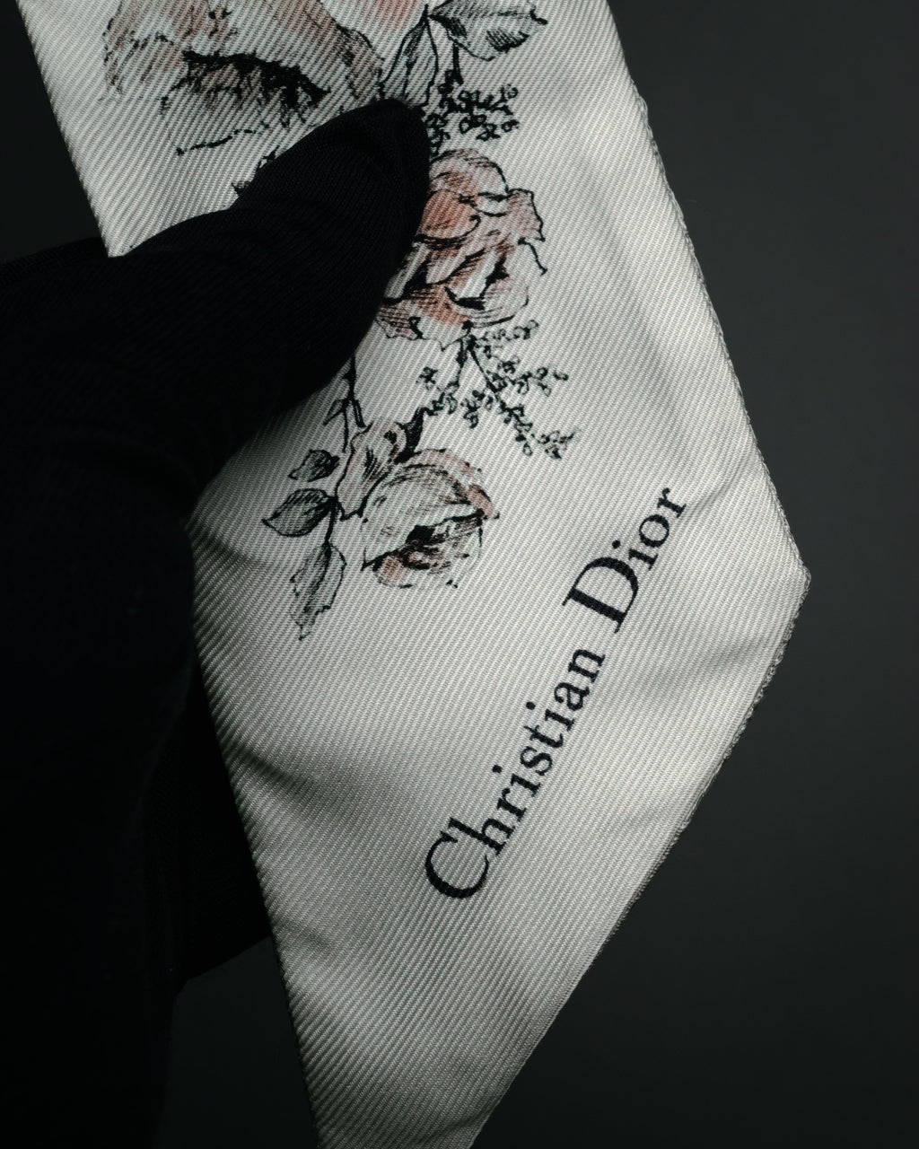 “Christian Dior“ 2018’s-2023’s Rose print silk mitzah scarf