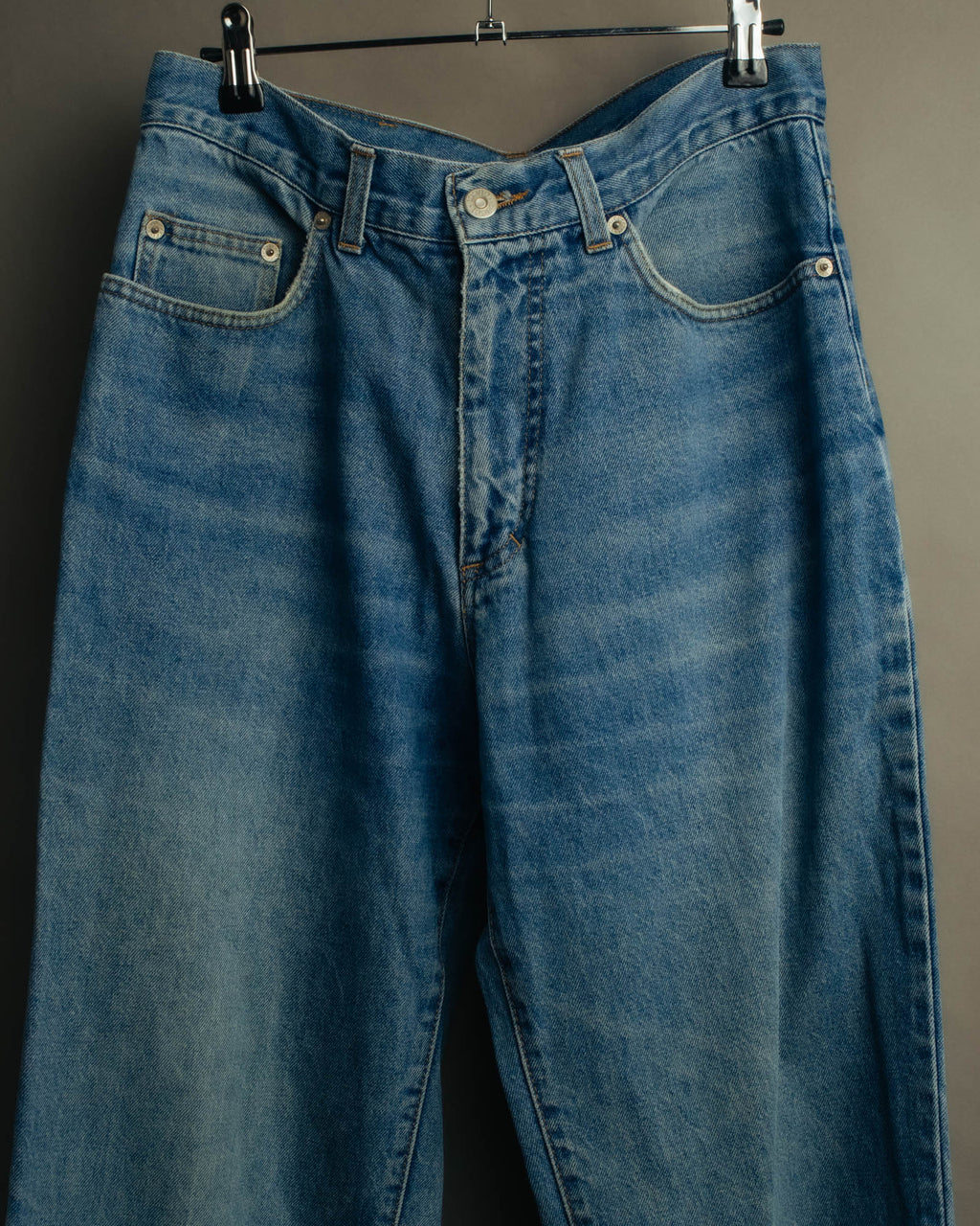 "GUCCI" 80's-90's Faded straight denim jeans