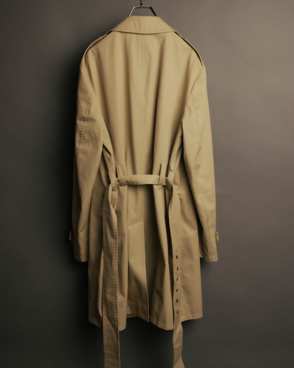 “DOLCE&GABBANA” 2000’s Crown patch belted trench coat