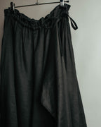 "Y's" 2010's-20's Asymmetric drawstring skirt-like pants