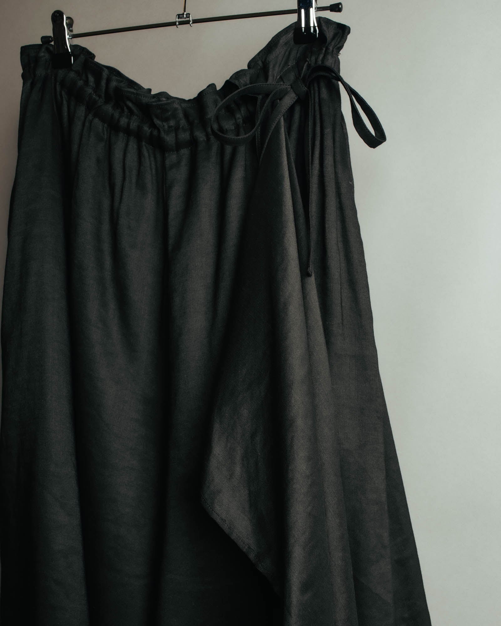 "Y's" 2010's-20's Asymmetric drawstring skirt-like pants