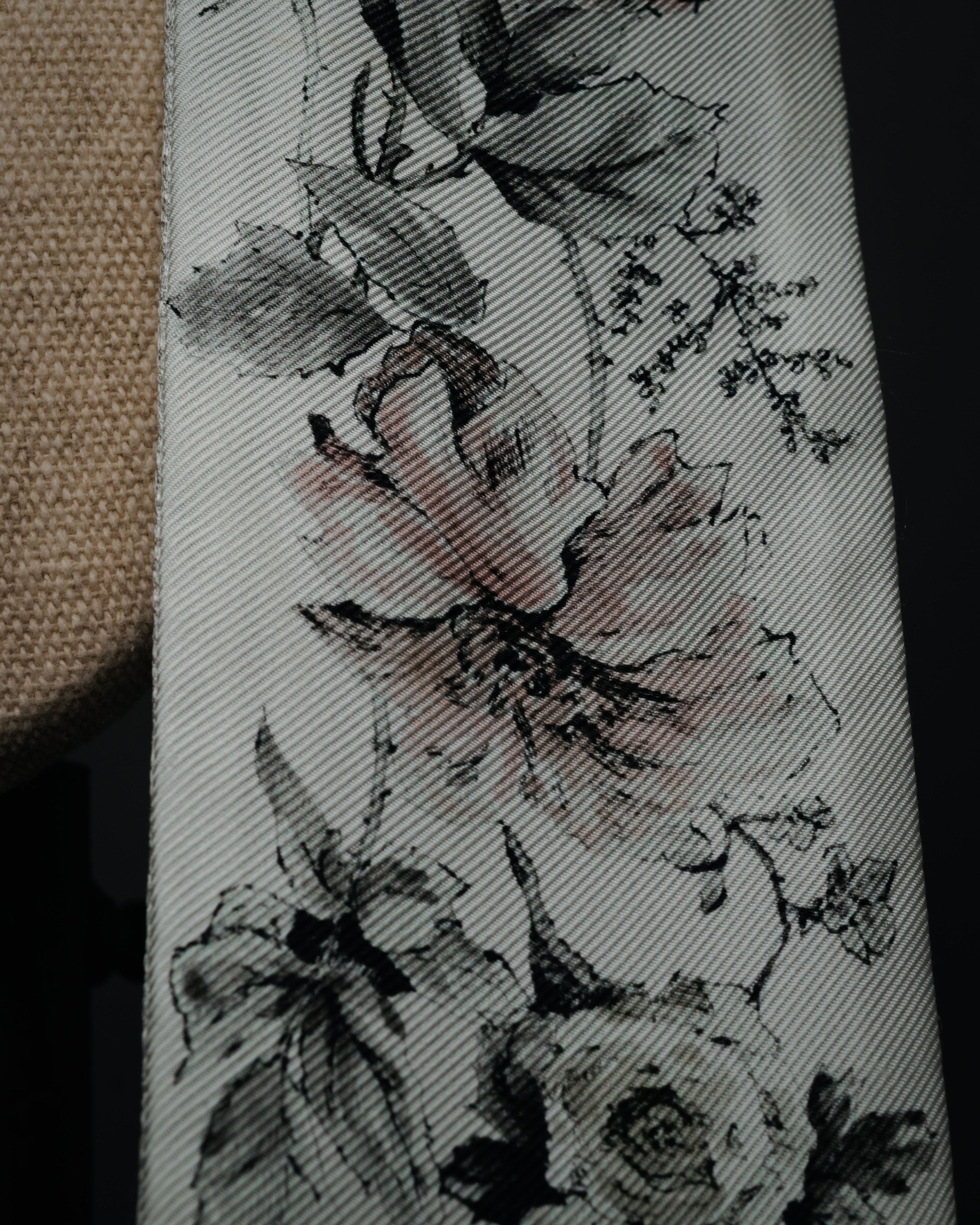 “Christian Dior“ 2018’s-2023’s Rose print silk mitzah scarf