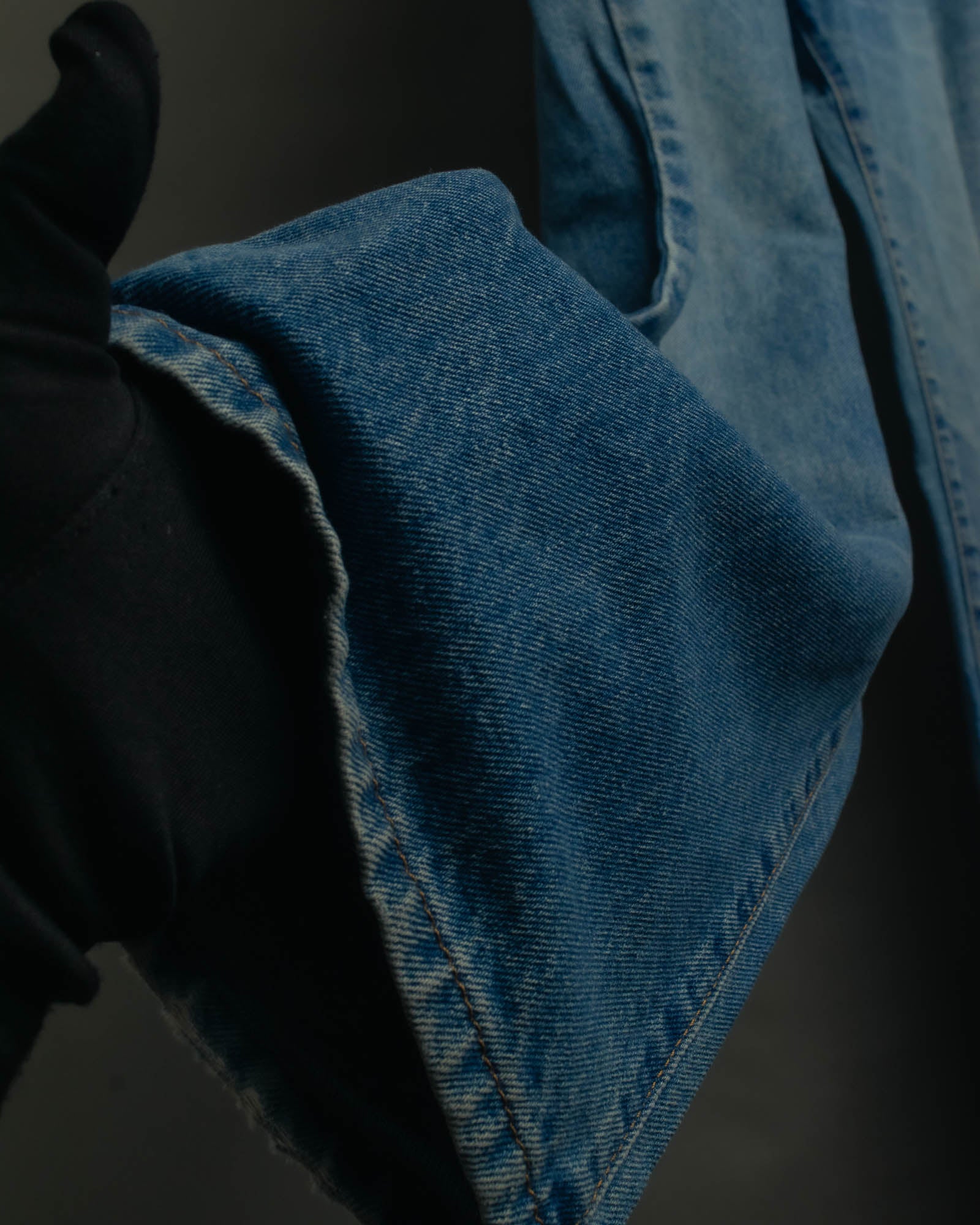 "GUCCI" 80's-90's Faded straight denim jeans