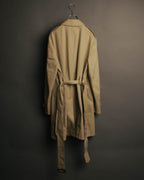 “DOLCE&GABBANA” 2000’s Crown patch belted trench coat