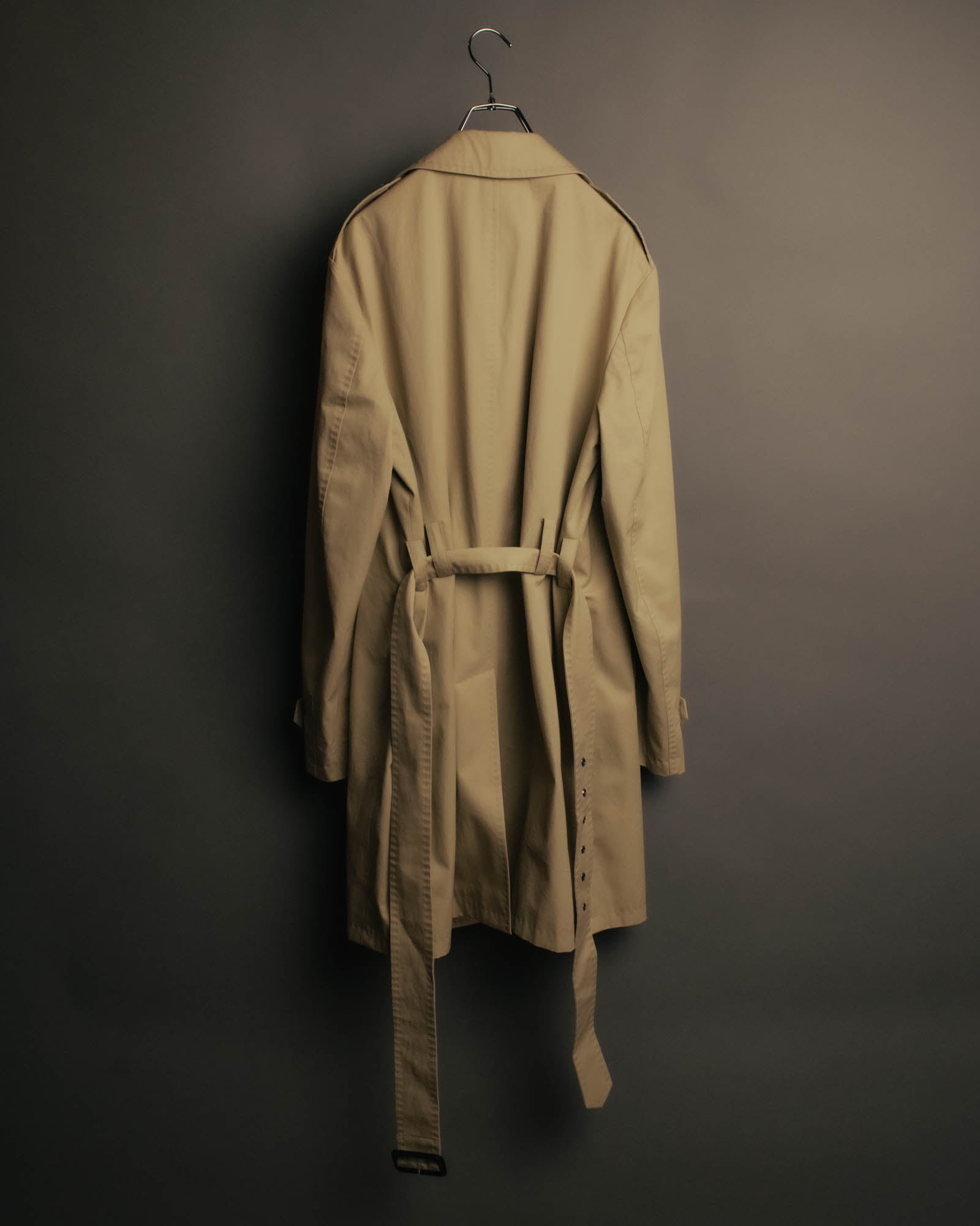 “DOLCE&GABBANA” 2000’s Crown patch belted trench coat