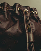 "See By Chloé" 10's Floral perforated leather shoulder bag