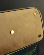 "BVLGARI" 10's Sculptural hair on two way handbag