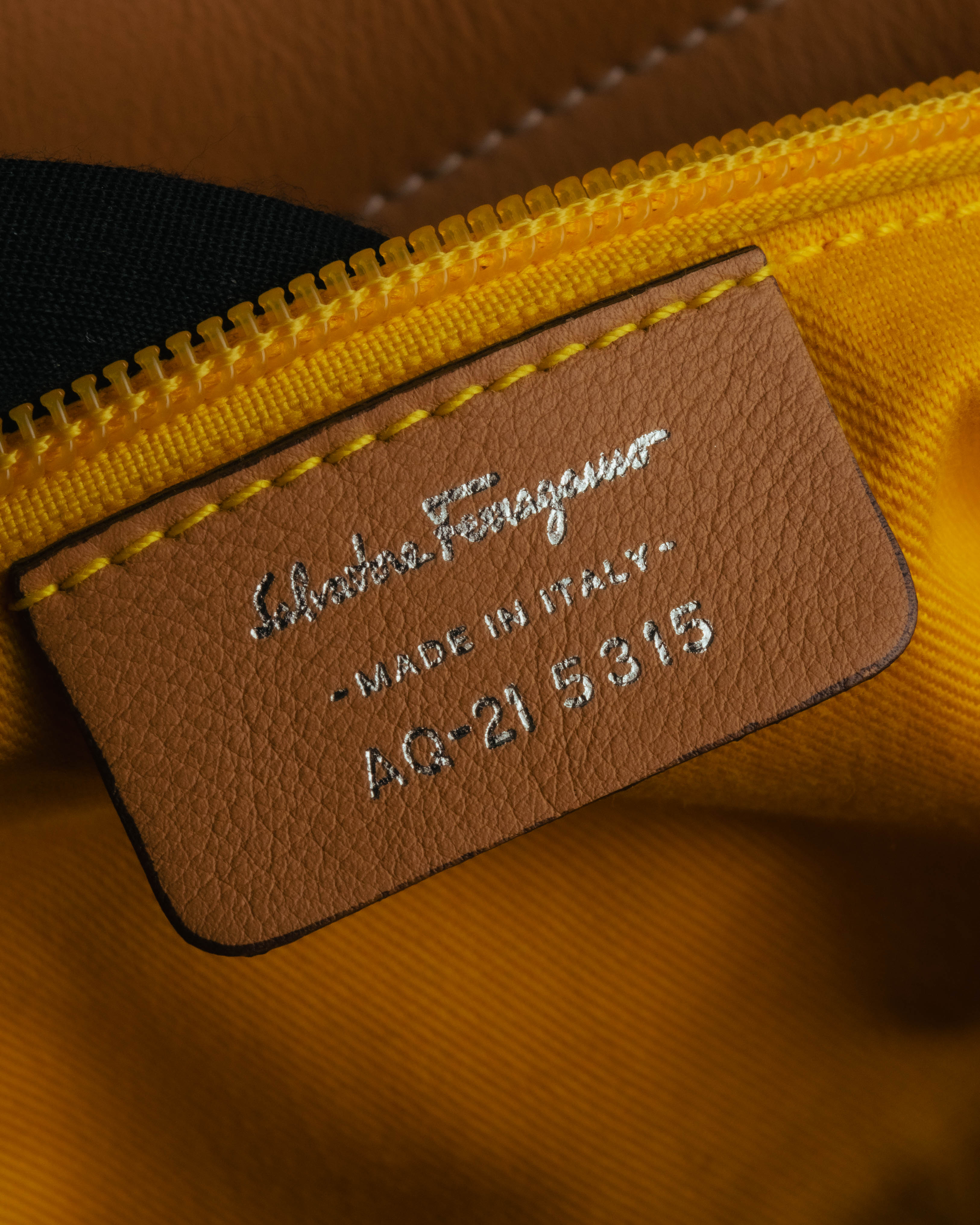 “Salvatore Ferragamo” 00’s-10’s Canvas leather gancini detail 2way handbag