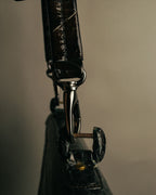 -SPECIAL- “GUCCI“ 70’s Crocodile turn lock handbag