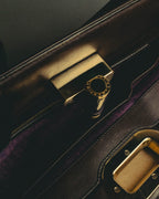 "BVLGARI" 10's Sculptural hair on two way handbag