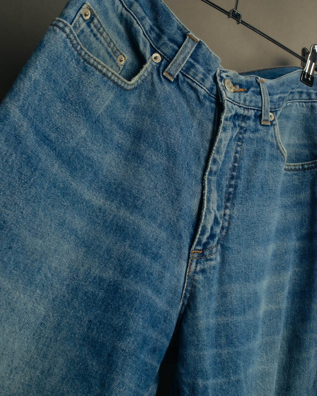 "GUCCI" 80's-90's Faded straight denim jeans