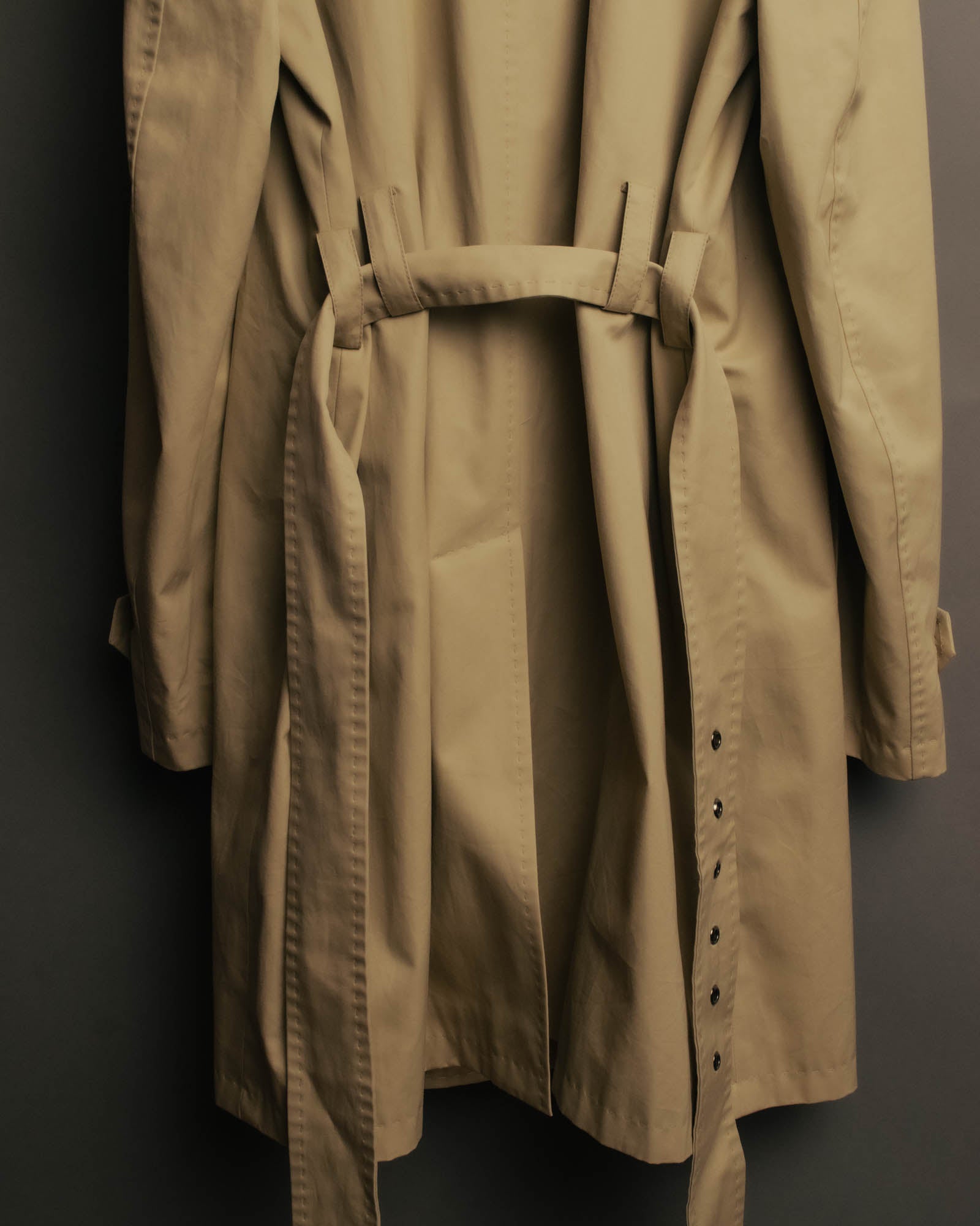“DOLCE&GABBANA” 2000’s Crown patch belted trench coat