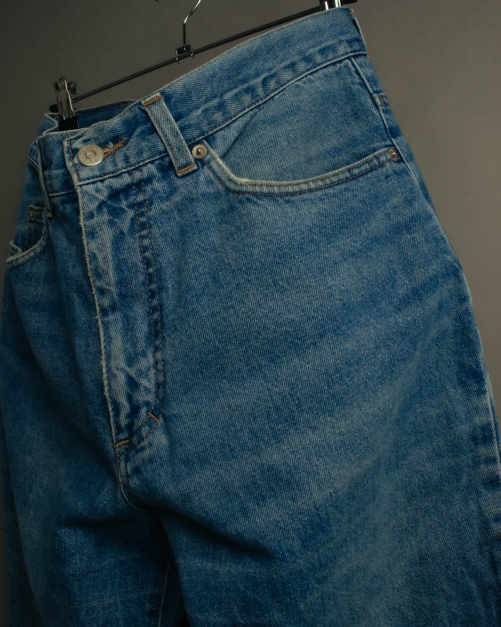 "GUCCI" 80's-90's Faded straight denim jeans