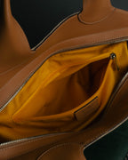 “Salvatore Ferragamo” 00’s-10’s Canvas leather gancini detail 2way handbag