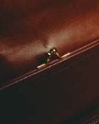 –SPECIAL– "CÉLINE" 70's-80's Vintage monogram suede chain shoulder bag