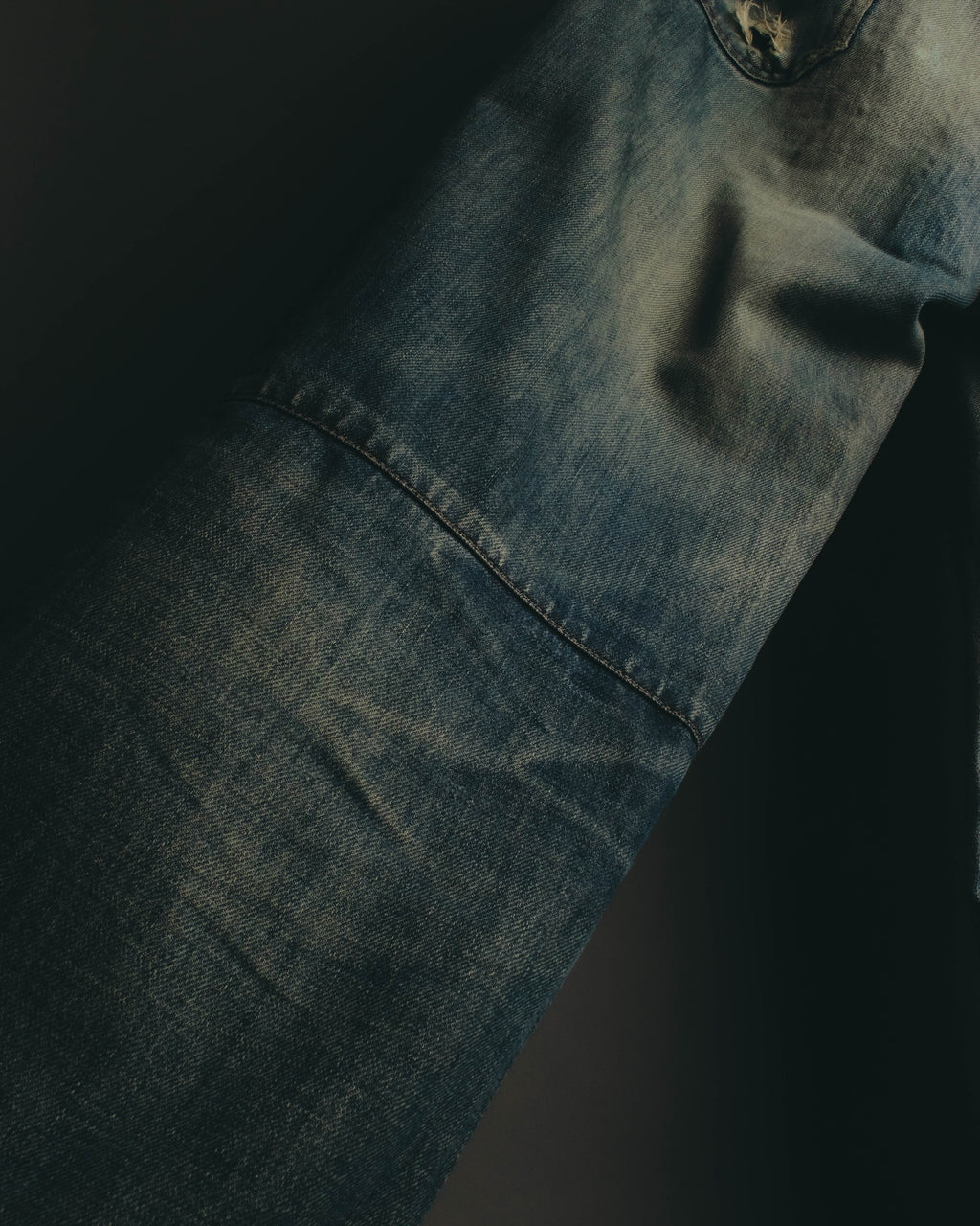 "PRADA Sports" 00's Faded wide straight denim jeans