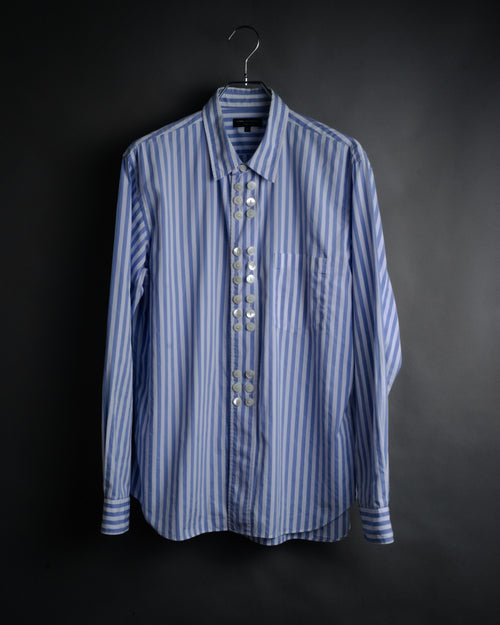 -SPECIAL-“ COMME des GARÇONS HOMME PLUS” 2015SS Multi button striped shirt