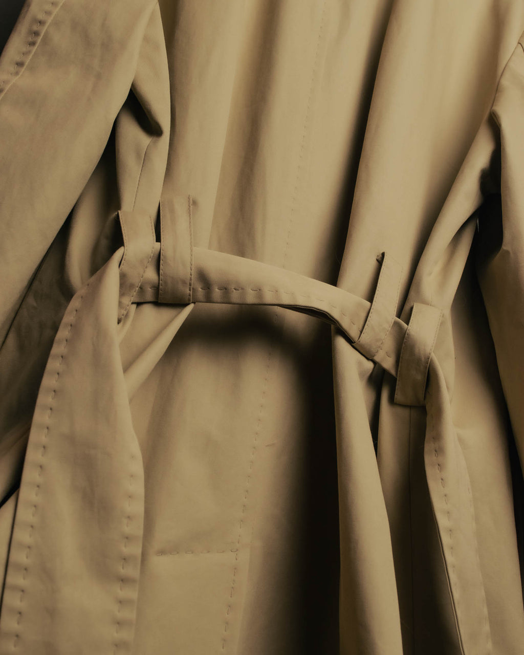 “DOLCE&GABBANA” 2000’s Crown patch belted trench coat