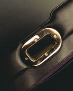 "BVLGARI" 10's Sculptural hair on two way handbag