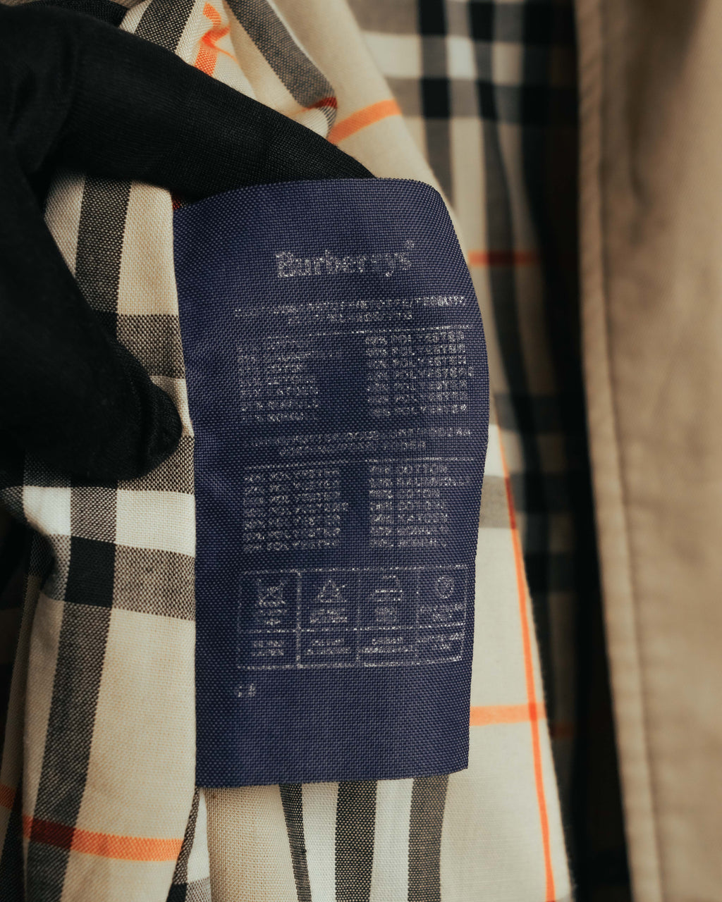 -SPECIAL- "Burberrys" 80's-90's Hand painted trench coat