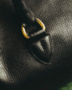 "Burberrys" 80's-90's Grained leather boston bag