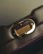 "BVLGARI" 10's Sculptural hair on two way handbag