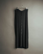 "FENDI jeans" 90's Front button knit maxi skirt