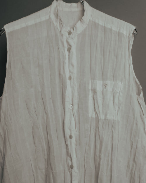 “PLEATS PLEASE ISSEY MIYAKE”
00’s-10’s Twisted pleat sleeveless shirt