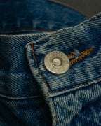 "GUCCI" 80's-90's Faded straight denim jeans