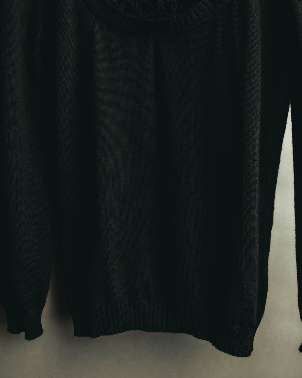 "VALENTINO ROMA" 00's Ruffled virgin wool knit sweater