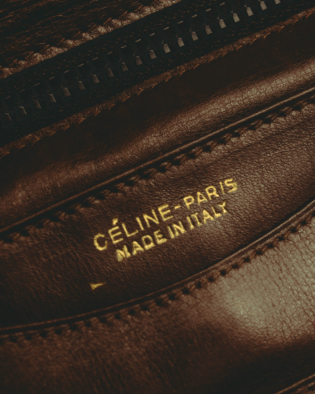–SPECIAL– "CÉLINE" 70's-80's Vintage monogram suede chain shoulder bag