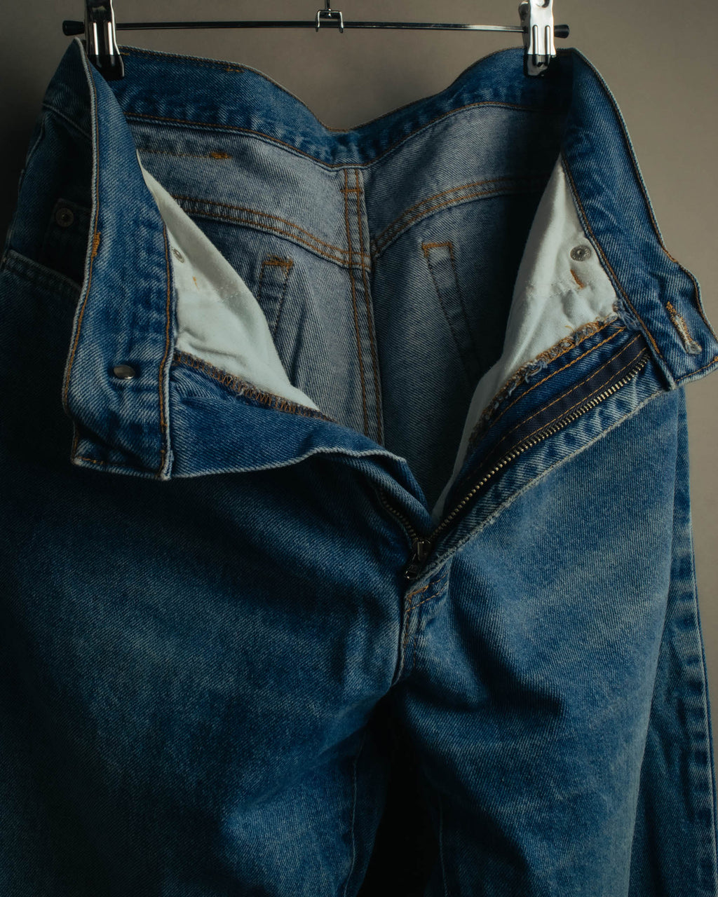"GUCCI" 80's-90's Faded straight denim jeans