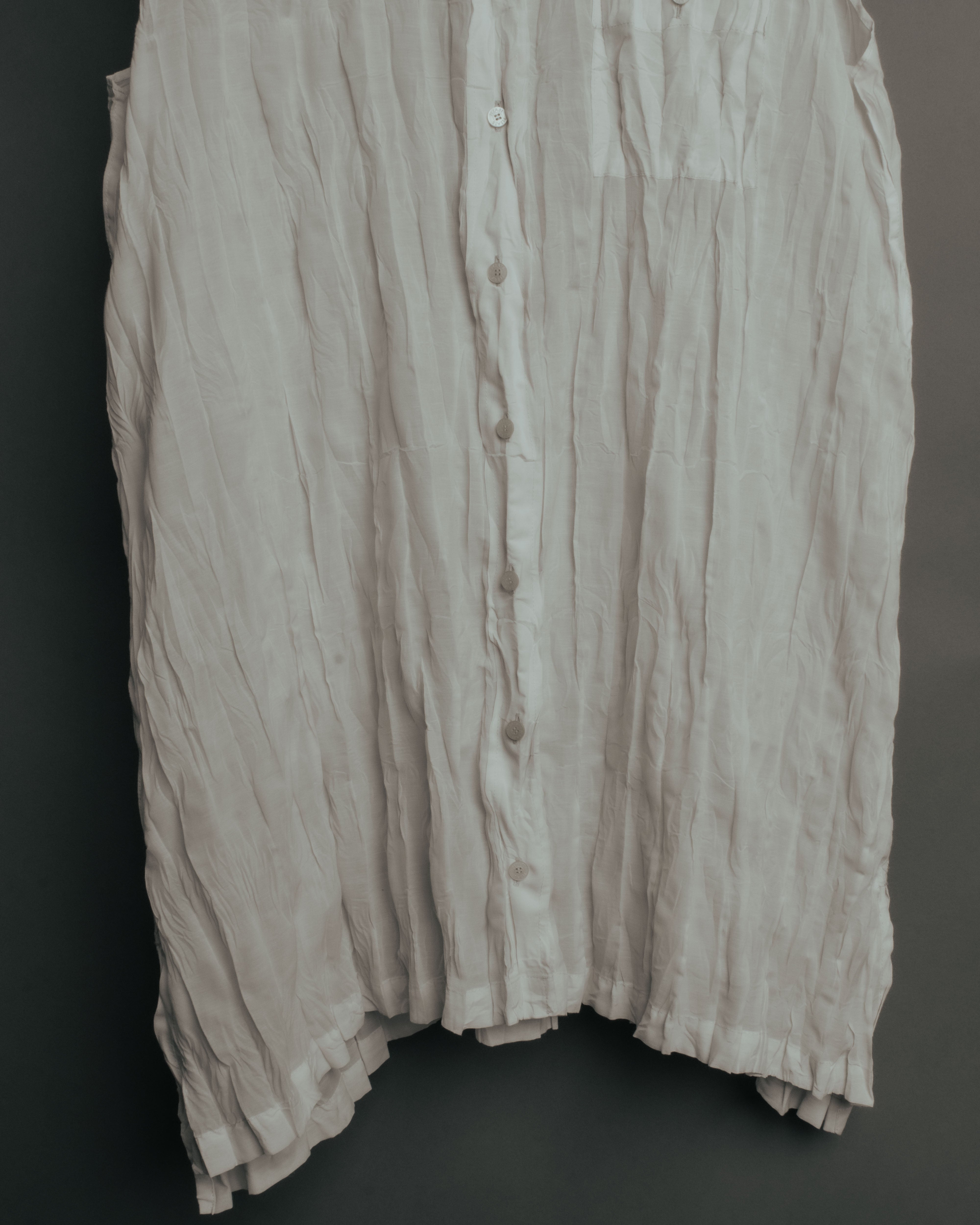 PLEATS PLEASE イッセイミヤケ ホワイト プリーツシャツ サイズ3 PLEATS PLEASE ISSEY MIYAKE (プリーツプリーズ イッセイミヤケ