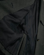 "CELINE" 80's-90's Structured patterned tailored blazer