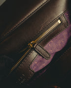 "BVLGARI" 10's Sculptural hair on two way handbag