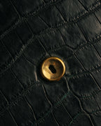 -SPECIAL- “GUCCI“ 70’s Crocodile turn lock handbag