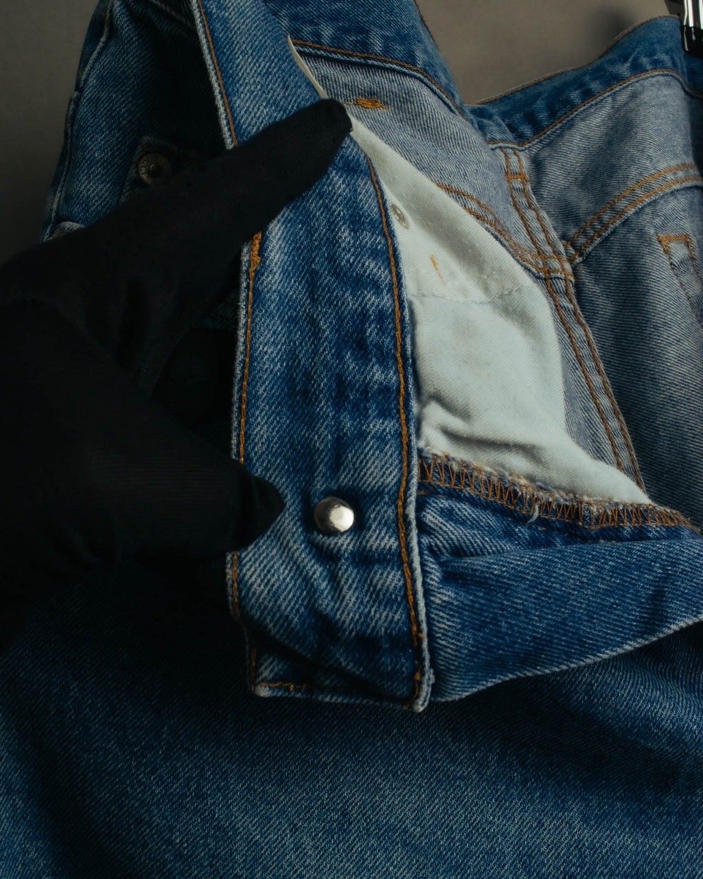 "GUCCI" 80's-90's Faded straight denim jeans