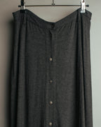 "FENDI jeans" 90's Front button knit maxi skirt