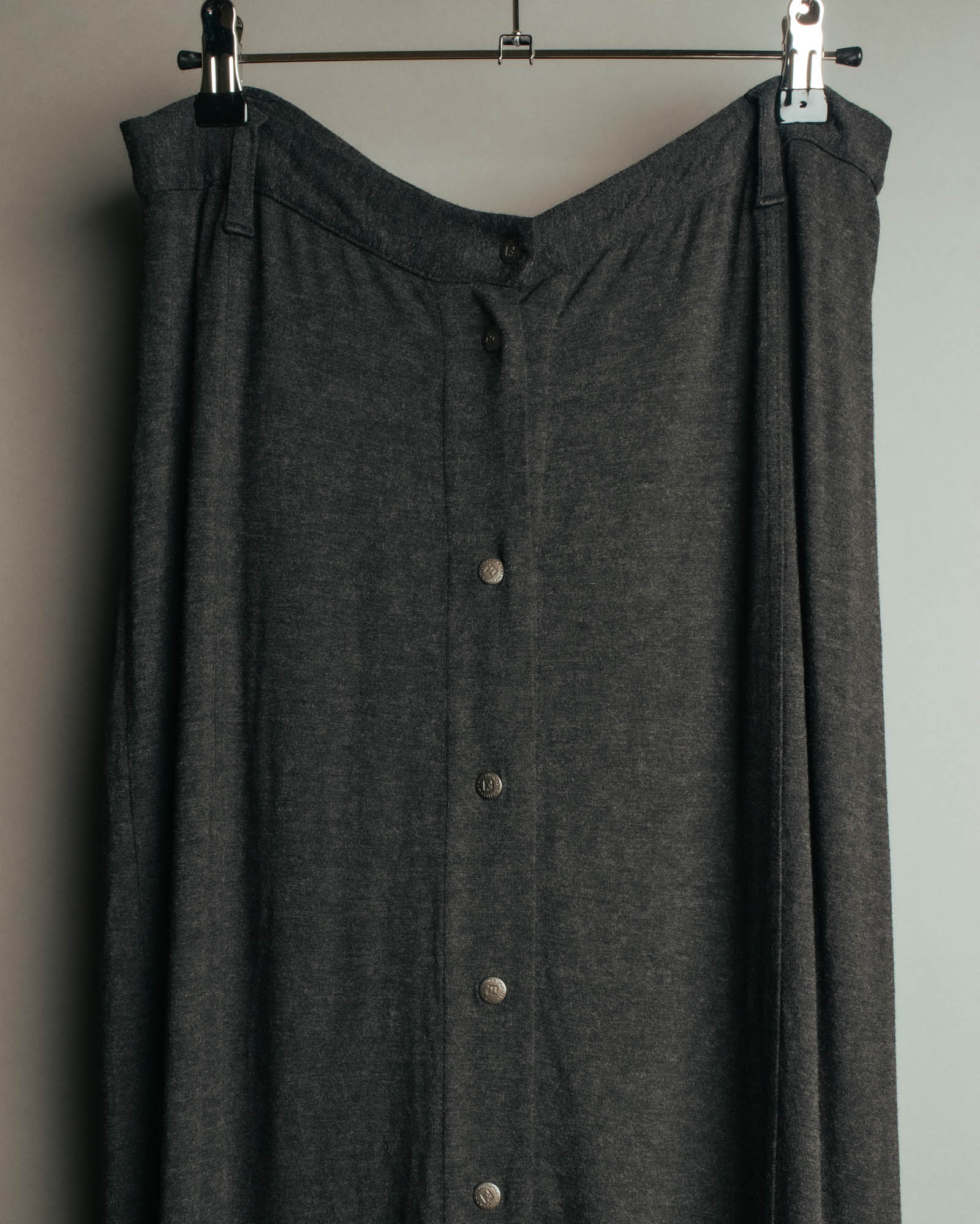 "FENDI jeans" 90's Front button knit maxi skirt
