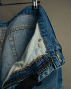 "GUCCI" 80's-90's Faded straight denim jeans
