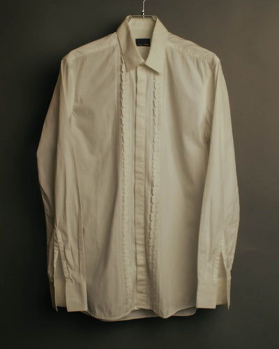 “FENDI” 2000’s Architectural trim dress shirt