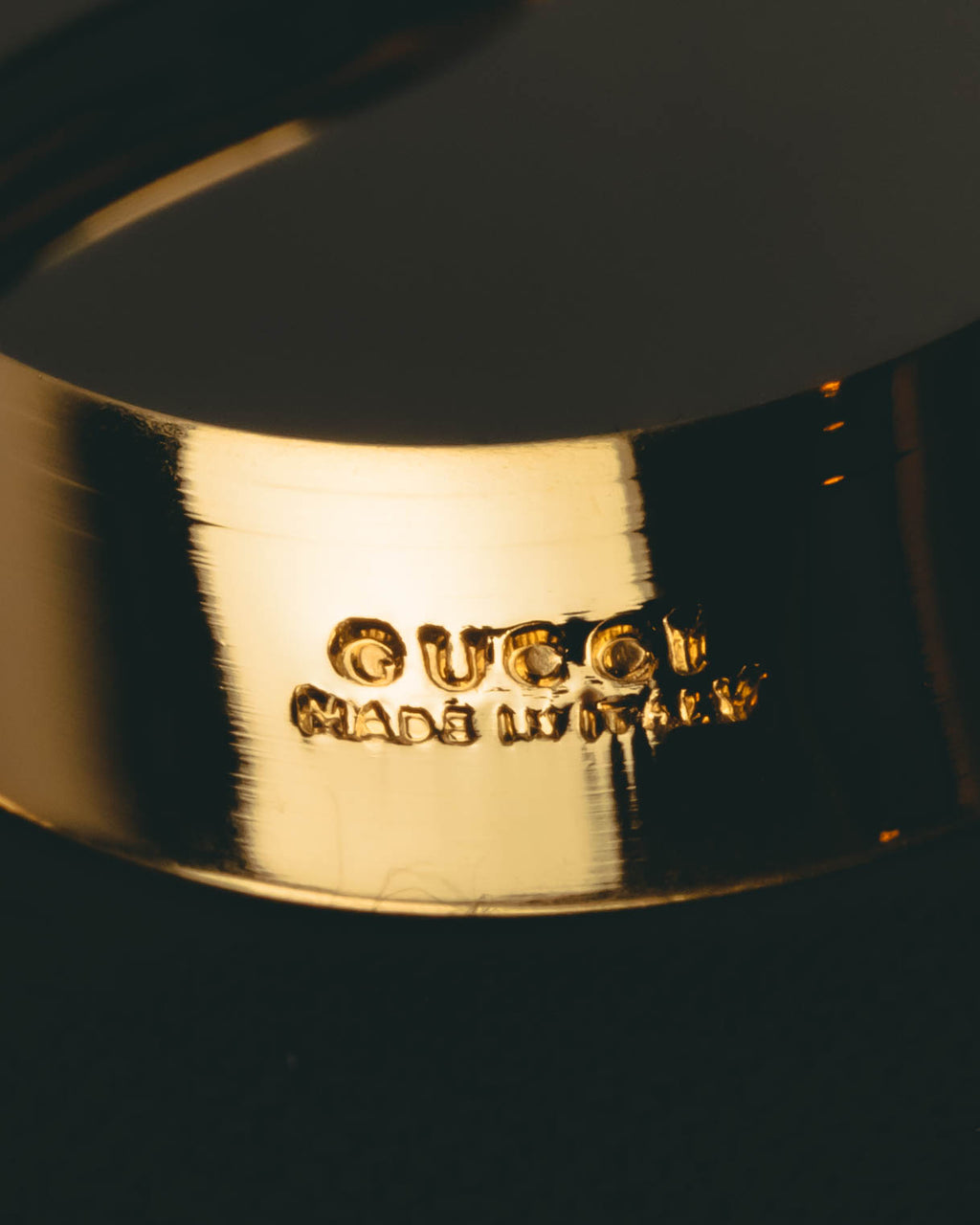 "GUCCI" 80's-00's Iconic horsebit scarf ring