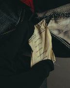 "PRADA Sports" 00's Faded wide straight denim jeans