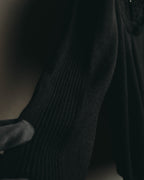 "VALENTINO ROMA" 00's Ruffled virgin wool knit sweater
