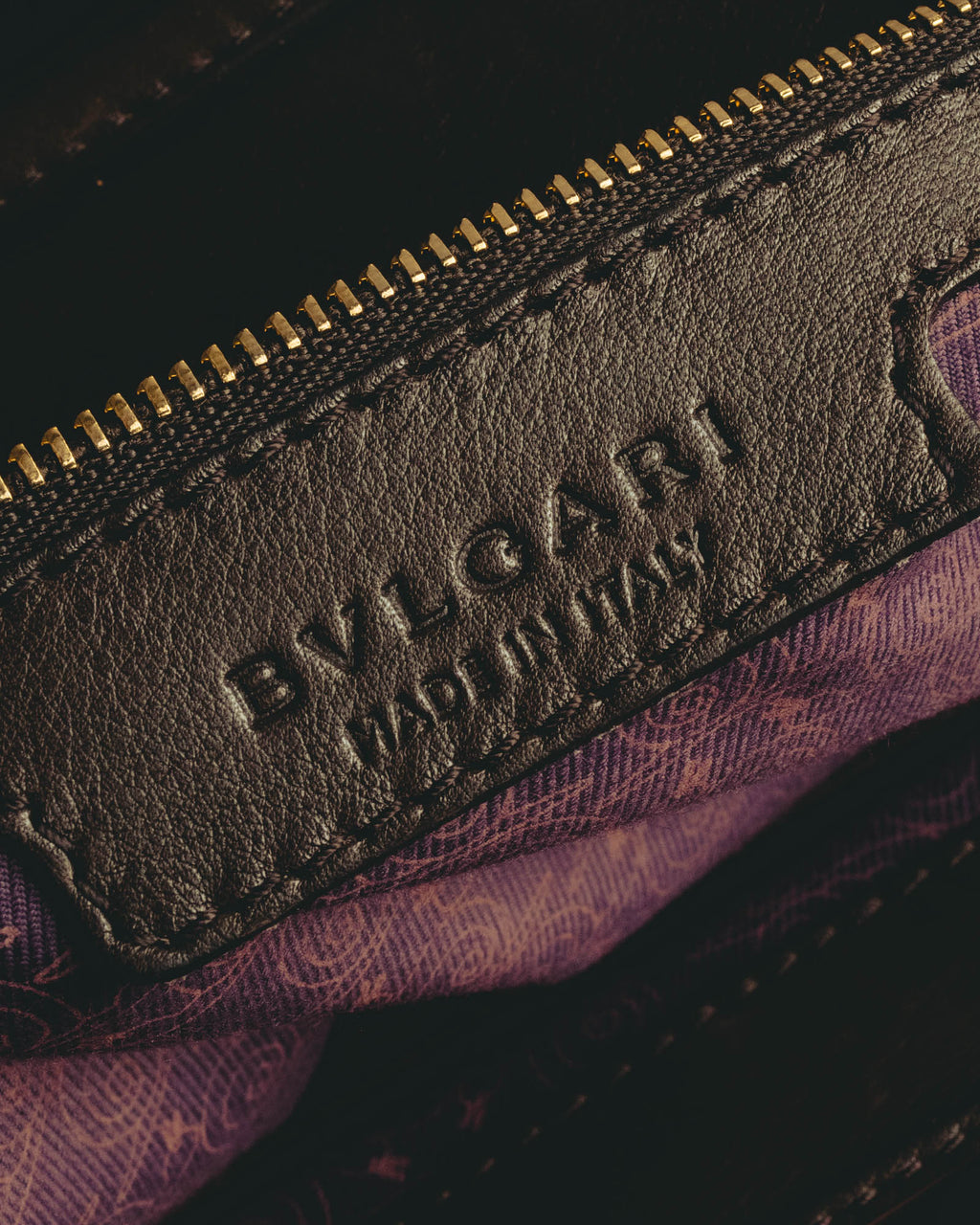"BVLGARI" 10's Sculptural hair on two way handbag