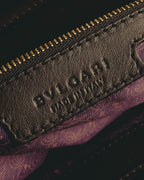 "BVLGARI" 10's Sculptural hair on two way handbag
